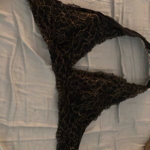 Black & gold bralett